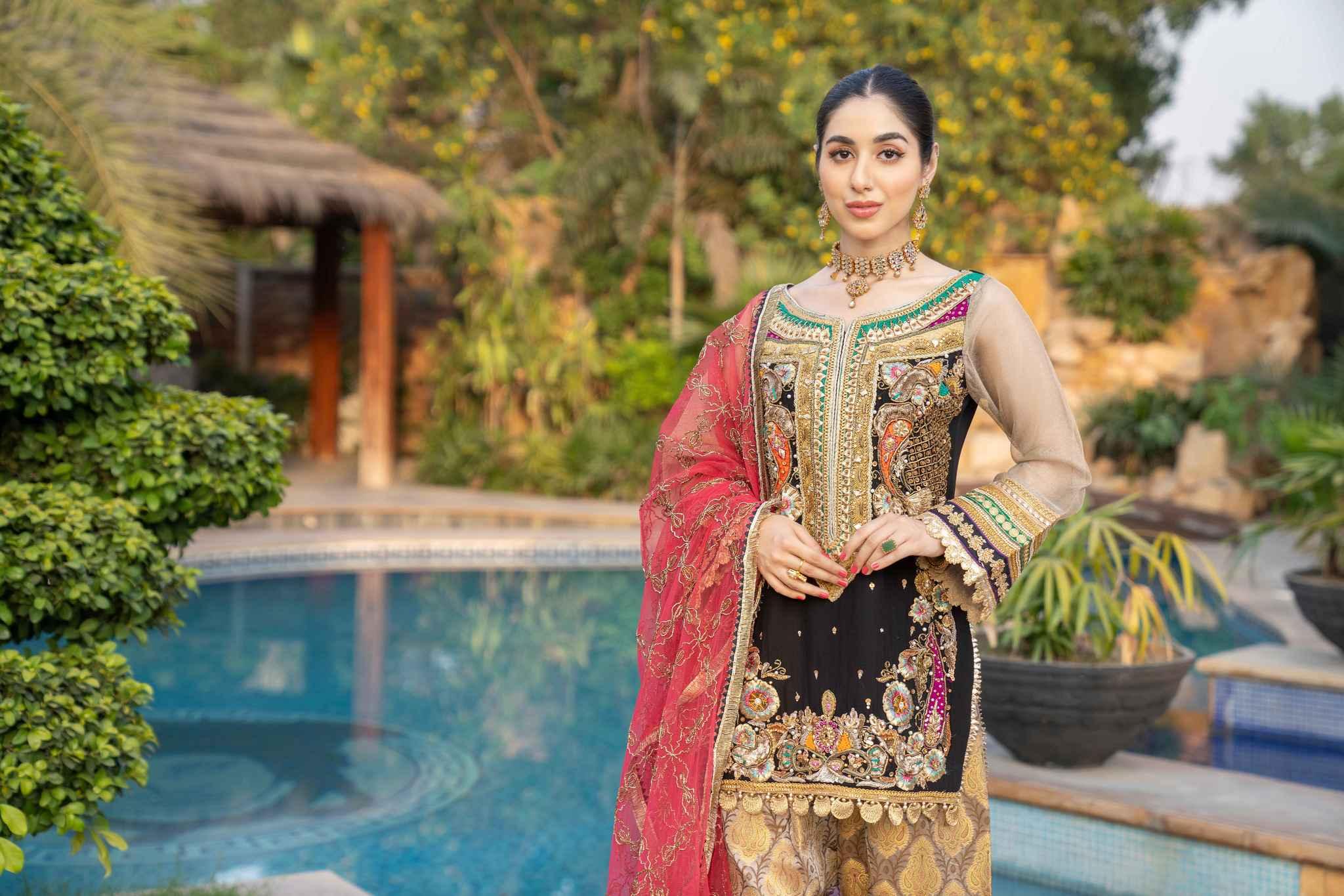 Z-227 Velvet - KHUDA BAKSH CREATIONS